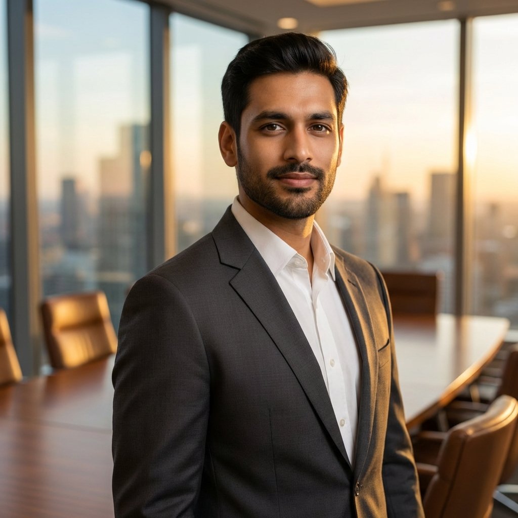 Visionary Male Startup Founder Portrait