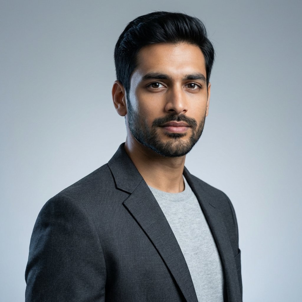 Tech Professional: Modern Intelligent Headshot