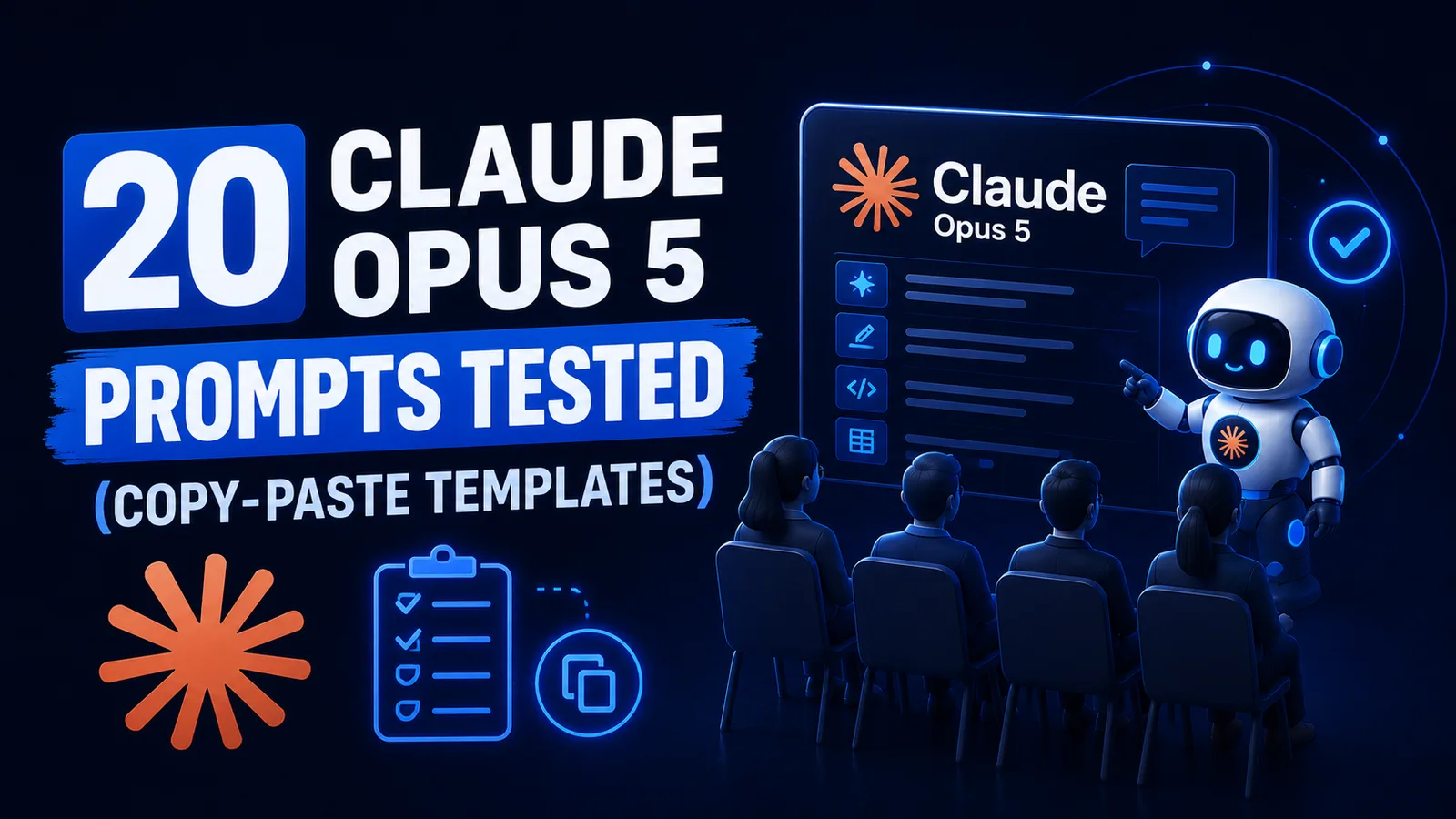 20 Claude Opus 5 Prompts Tested (Copy-Paste Templates)