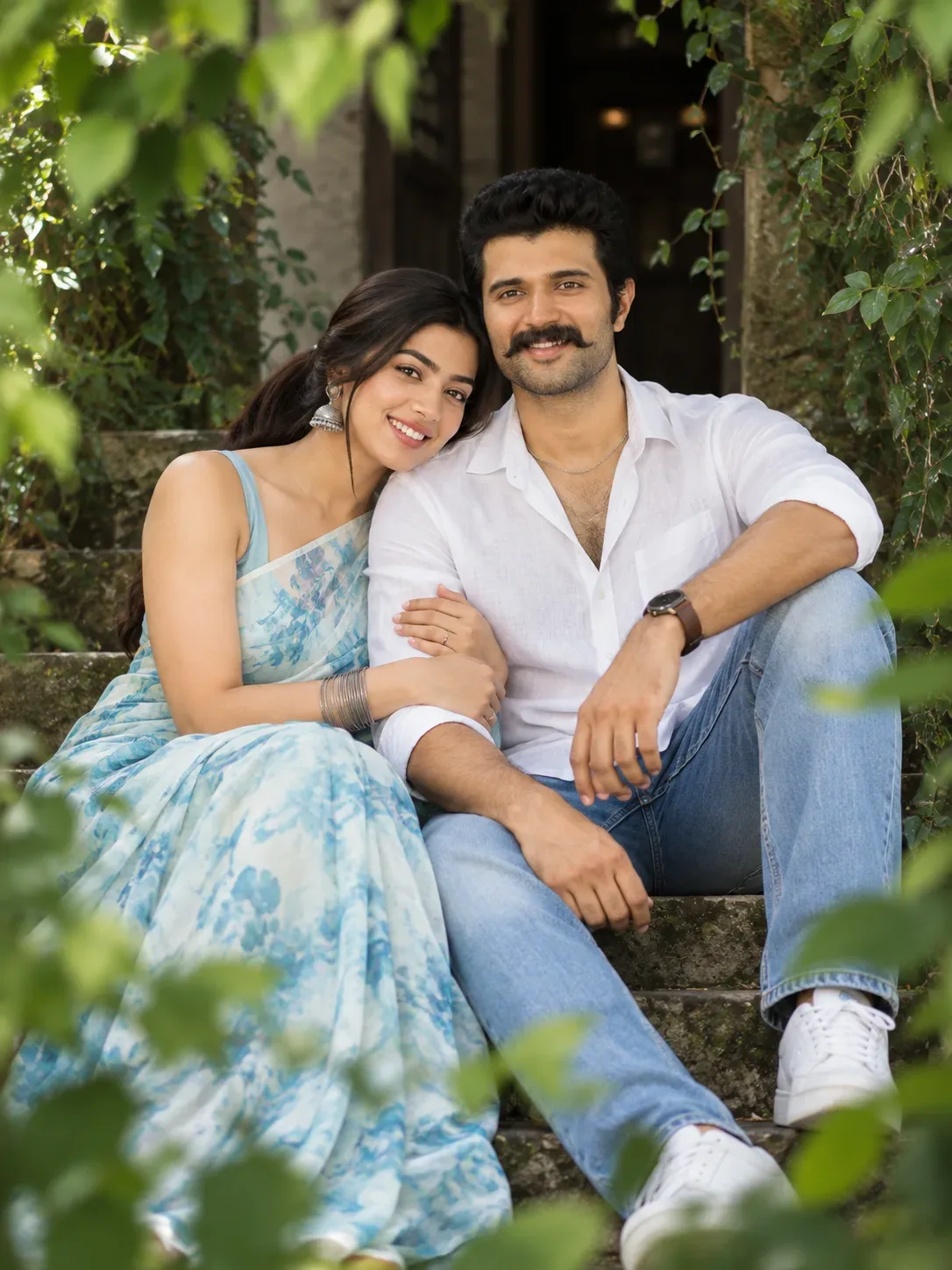 cinematic-portrait-of-couple-on-stone-steps