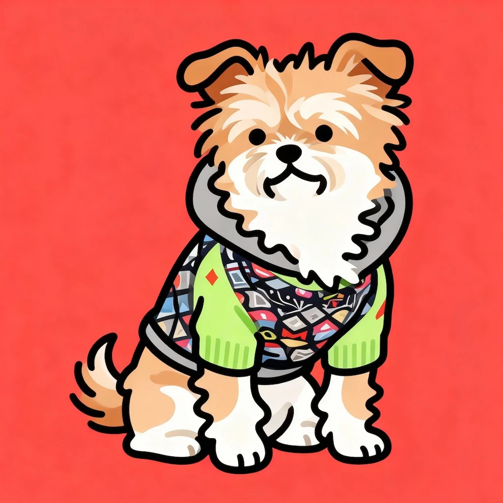 Whimsical Wavy Cartoon Vector Illustration (#nb_28)