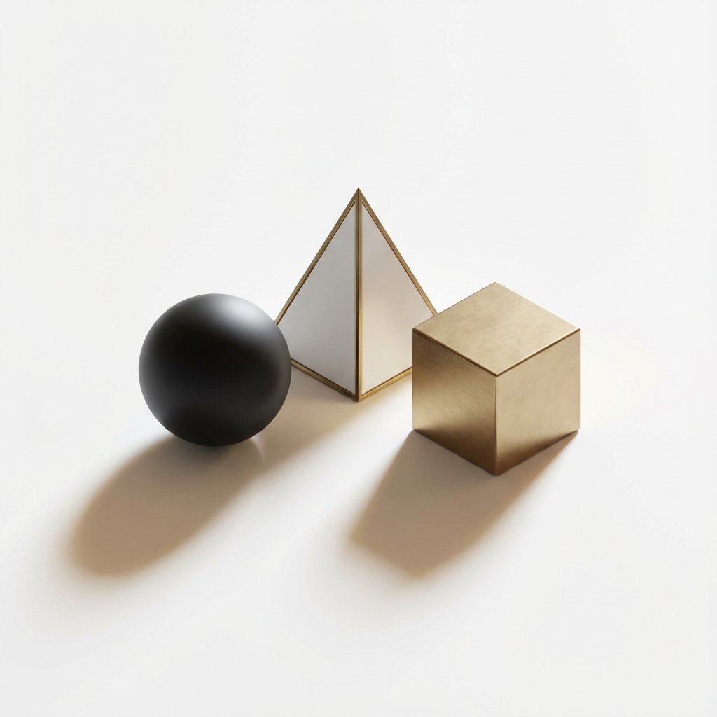 minimalist 3D render, Subject, soft matte finish, black (#pic_89)