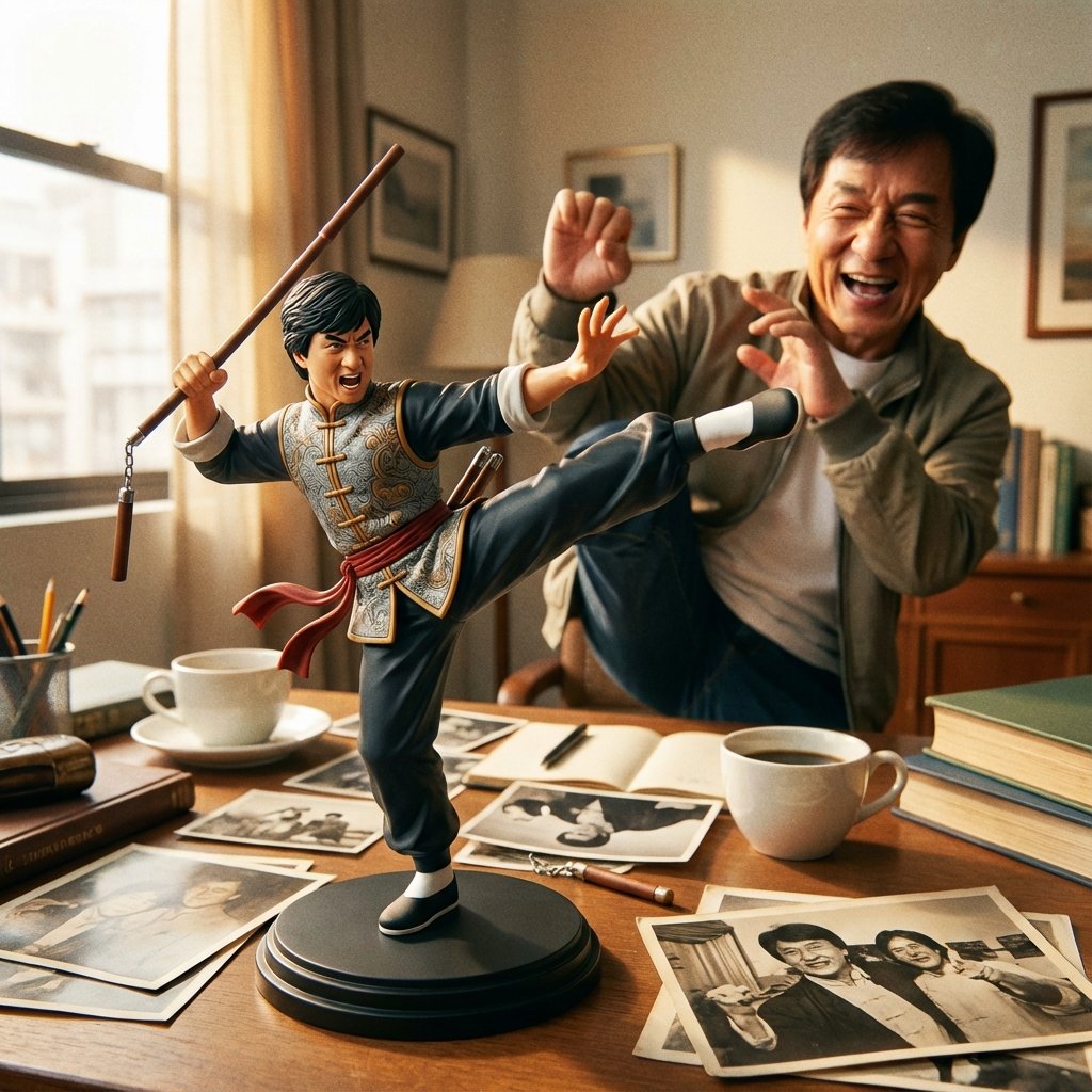 Figures in the same frame as real people. (#pic_119)