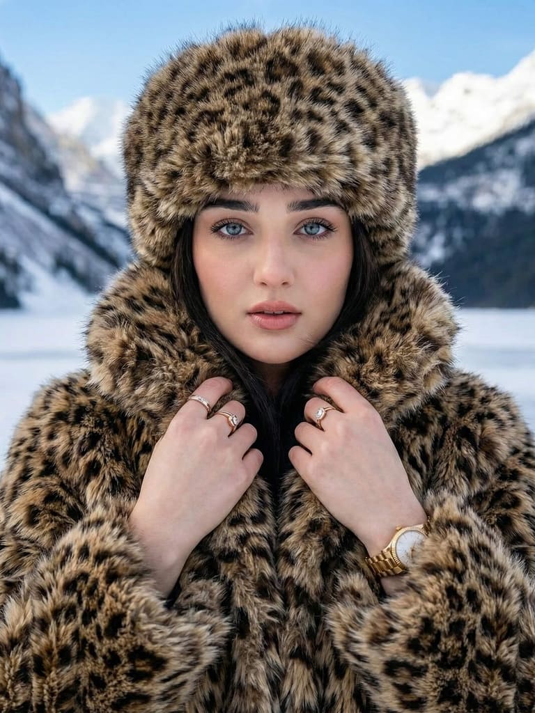 Winter Leopard Portrait (#pp_169)