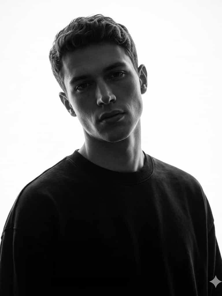 Backlit Monochrome Portrait (#pp_826)