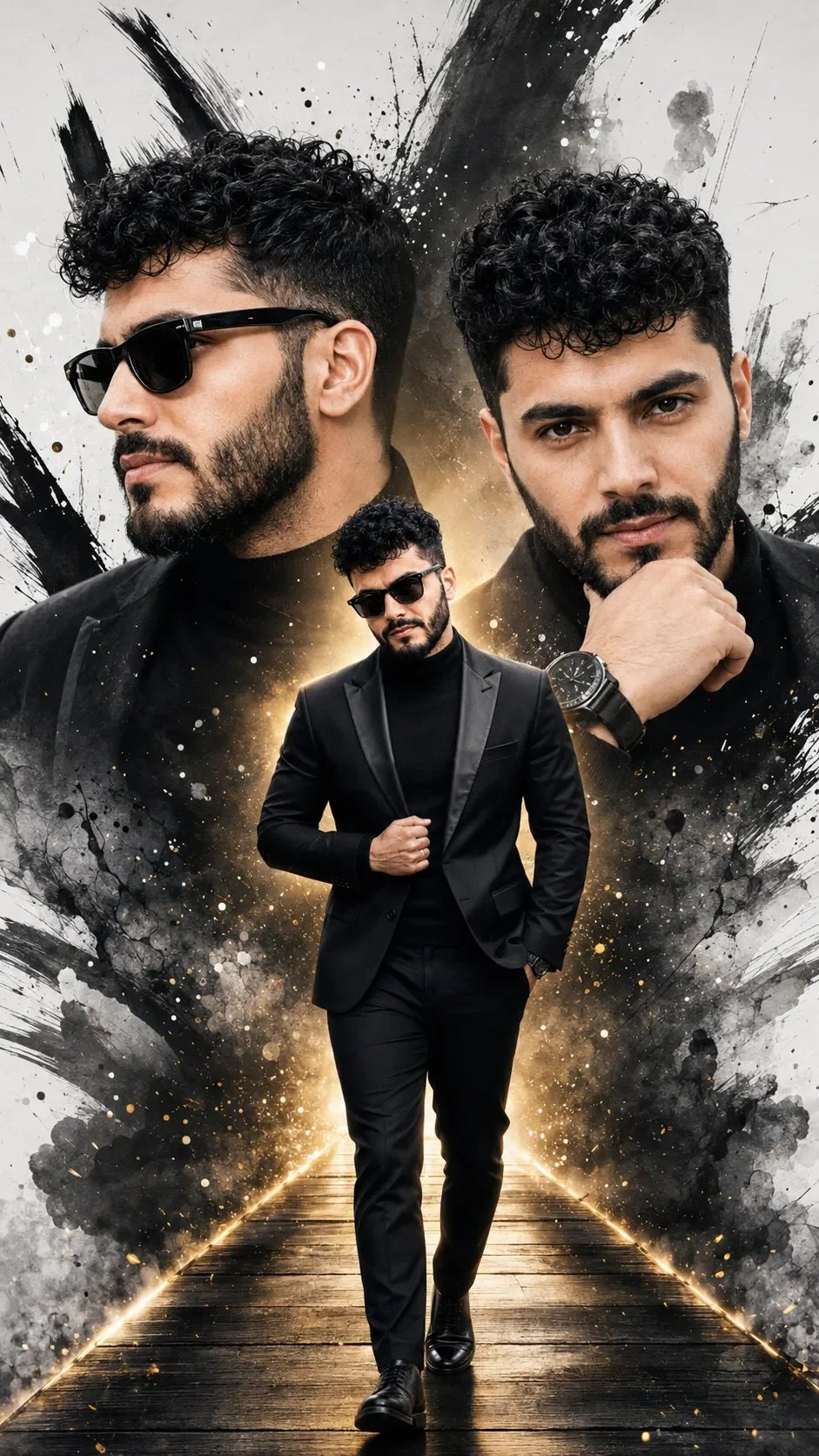Cinematic Fashion Poster Collage